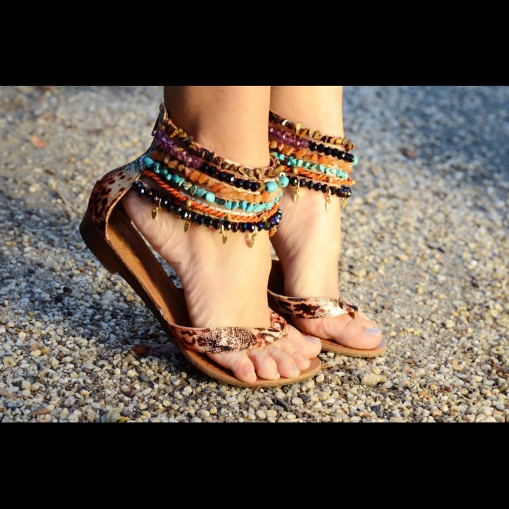 ISO Zigi Soho Milan beaded sandals - 8.5